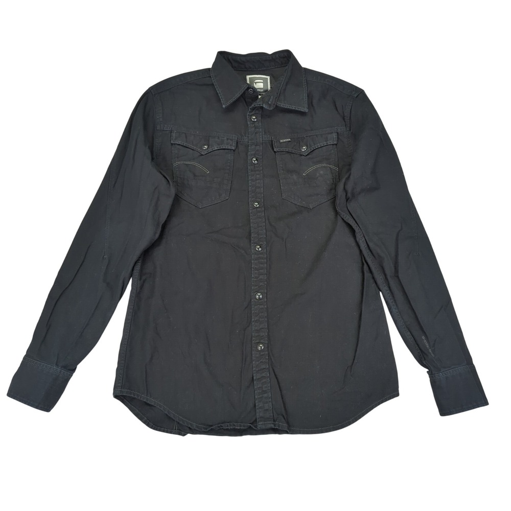 Men's Black Denim Shirt